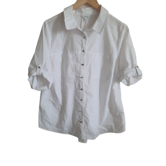 Reitmans White Dress Shirt (16) - Picture 1 of 4
